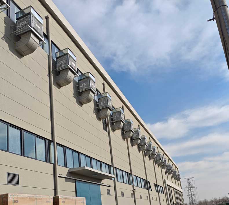 工業廠房車間降溫通風換氣，應用環保空調冷風機