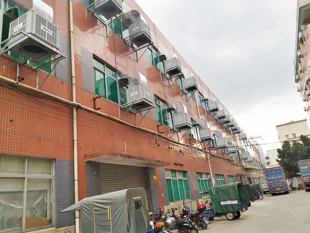 工業(yè)節(jié)能環(huán)?？照{(diào)為企業(yè)生產(chǎn)車間降溫通風(fēng)