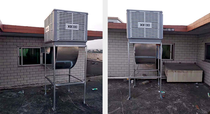 海聯不銹鋼公司生產拋光車間安裝星科環?？照{