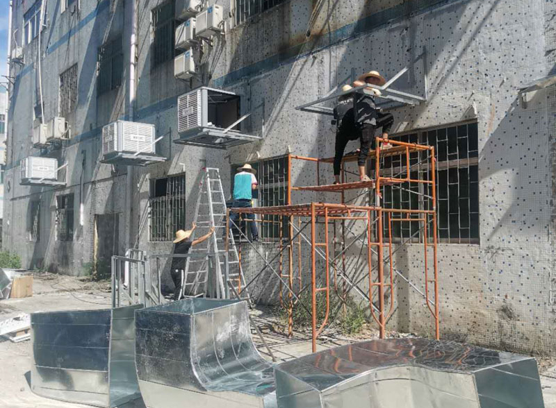 工廠環保空調應用于工業廠房降溫通風