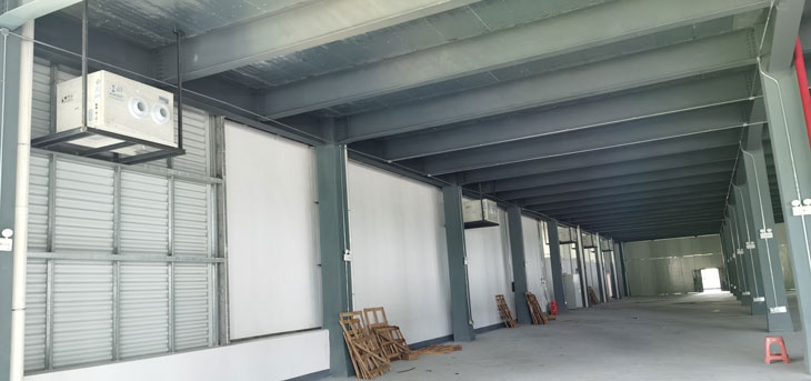 蒸發(fā)冷省電空調(diào)-臥式射流機組應(yīng)用于廠房車間降溫