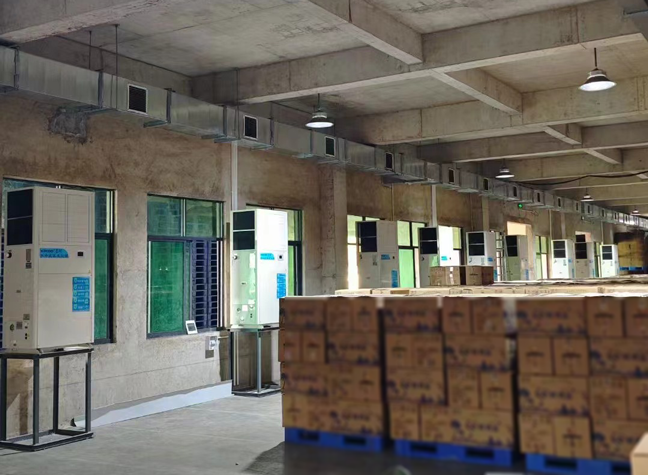 雞蛋倉庫降溫恒溫，安裝蒸發冷省電空調-立式軸流機SYL-ZL-25