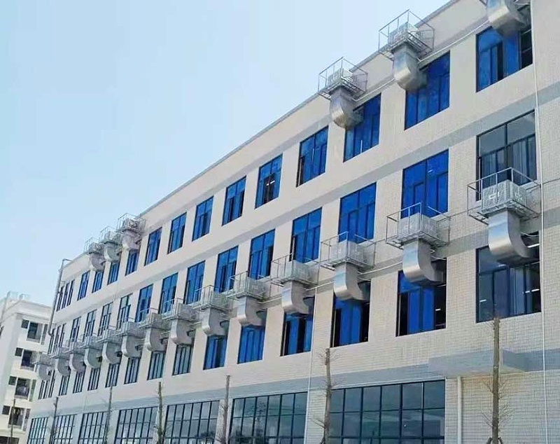 組裝零部件廠房通風(fēng)換氣，應(yīng)用水冷環(huán)保空調(diào)